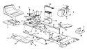 Part Location Diagram of 783-0310F-0637 MTD Frame-Lower 600 Pwdr Black